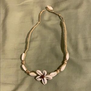 Shell and beaded necklace